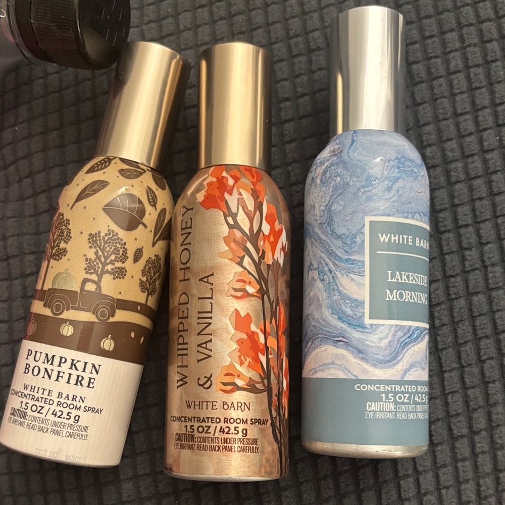 Pack of 3 bath body works room spray